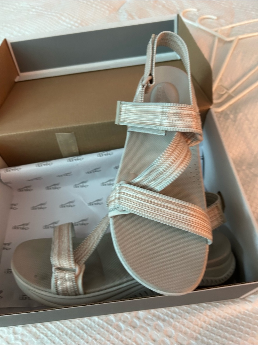 Dansko Beige Strappy Comfort Sandals